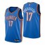 Nike Oklahoma City Thunder #17 Aleksej Pokusevski Blue Mens 2021-22 NBA 75th Anniversary Diamond Swingman Jersey – Icon Edition Mens