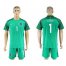 France #1 LLORIS Green Goalkeeper Soccer Country Jersey