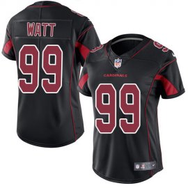 Nike Arizona Cardinals #99 J.J. Watt Black Womens Stitched NFL Limited Rush Jersey
