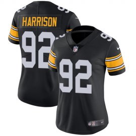 Nike Pittsburgh Steelers #92 James Harrison Black Alternate Womens Stitched NFL Vapor Untouchable Limited Jersey