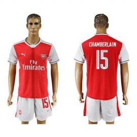 Arsenal #15 Chamberlain Champions League Home Soccer Club Jersey