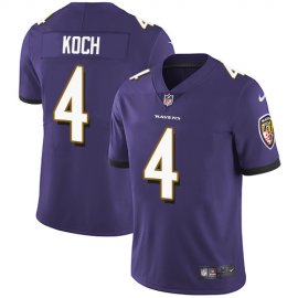 Nike Baltimore Ravens #4 Sam Koch Purple Team Color Mens Stitched NFL Vapor Untouchable Limited Jersey
