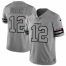 New England New England Patriots #12 Tom Brady Mens Nike Gray Gridiron II Vapor Untouchable Limited NFL Jersey