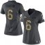 Nike Denver Broncos #6 Sam Martin Black Womens Stitched NFL Limited 2016 Salute to Service Jersey