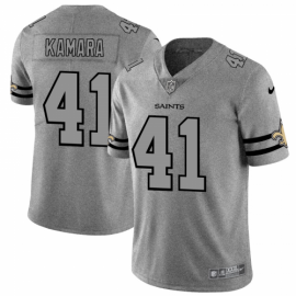 New Orleans New Orleans Saints #41 Alvin Kamara Mens Nike Gray Gridiron II Vapor Untouchable Limited NFL Jersey