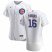 Chicago Cubs #16 Ildemaro Vargas Mens Nike White Home 2020 Authentic Player Jersey