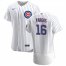 Chicago Cubs #16 Ildemaro Vargas Mens Nike White Home 2020 Authentic Player Jersey