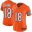 Nike Chicago Bears #18 Taylor Gabriel Orange Womens Stitched NFL Limited Rush Jersey