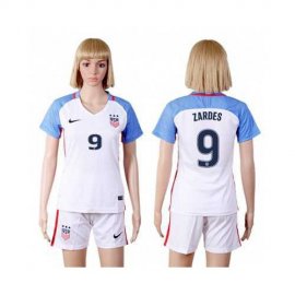 Womens USA #9 Zardes Home Soccer Country Jersey