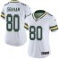 Nike Green Bay Packers #80 Jimmy Graham White Womens Stitched NFL Vapor Untouchable Limited Jersey