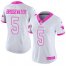 Nike Carolina Panthers #5 Teddy Bridgewater White/Pink Womens Stitched NFL Limited Rush Fashion Jersey