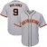 San Francisco Giants #9 Matt Williams Grey Road Cool Base Stitched Youth MLB Jersey