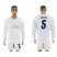 Real Madrid #5 Varane Marine Environmental Protection Home Long Sleeves Soccer Club Jersey