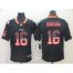 Nike San Francisco 49ers #16 Joe Montana Black Mens Stitched NFL Limited Rush USA Flag Jersey