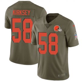 Nike Cleveland Browns #58 Christian Kirksey Olive Mens Stitched NFL Limited 2017 Salute To Service Jersey