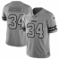 Las Vegas Raiders #34 Bo Jackson Mens Nike Gray Gridiron II Vapor Untouchable Limited NFL Jersey