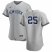 New York Yankees #25 Gleyber Torres Mens Nike Gray Road 2020 Authentic Player MLB Jersey