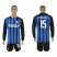 Inter Milan #15 Ansaldi Home Long Sleeves Soccer Club Jersey