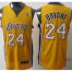 Revolution 30 Los Angeles Lakers 24 Kobe Bryant Yellow Jersey Cheap