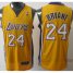 Revolution 30 Los Angeles Lakers 24 Kobe Bryant Yellow Jersey Cheap