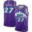 Jazz #27 Rudy Gobert Purple Basketball Swingman Hardwood Classics Jersey