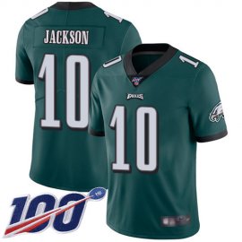 Nike Philadelphia Eagles #10 DeSean Jackson Midnight Green Team Color Mens Stitched NFL 100th Season Vapor Limited Jersey