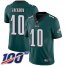 Nike Philadelphia Eagles #10 DeSean Jackson Midnight Green Team Color Mens Stitched NFL 100th Season Vapor Limited Jersey