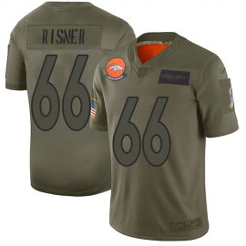 Nike Denver Broncos #66 Dalton Risner Camo Mens Stitched NFL Limited 2019 Salute To Service Jersey
