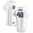 Detroit Tigers #48 Matthew Boyd Mens Nike White Home 2020 Authentic Player MLB Jersey