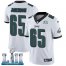 Nike Philadelphia Eagles #65 Lane Johnson White Super Bowl LII Mens Stitched NFL Vapor Untouchable Limited Jersey
