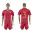 Roma #3 Jesus Red Home Soccer Club Jersey