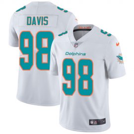 Nike Miami Dolphins #98 Raekwon Davis White Mens Stitched NFL Vapor Untouchable Limited Jersey