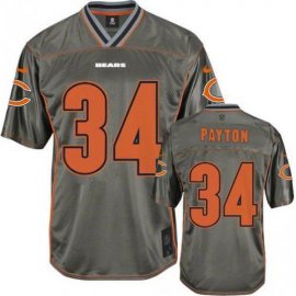 Nike Chicago Bears #34 Walter Payton Grey Mens Stitched NFL Elite Vapor Jersey