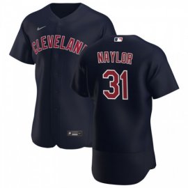 Cleveland Indians #31 Josh Naylor Mens Nike Navy Alternate 2020 Authentic Player MLB Jersey