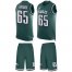 Nike Philadelphia Eagles #65 Lane Johnson Midnight Green Team Color Mens Stitched NFL Limited Tank Top Suit Jersey