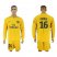 Paris Saint-Germain #16 Areola Away Long Sleeves Soccer Club Jersey