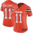 Nike Cleveland Browns #11 Antonio Callaway Orange Alternate Womens Stitched NFL Vapor Untouchable Limited Jersey