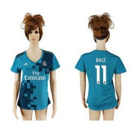 Womens Real Madrid #11 Bale Sec Away Soccer Club Jersey