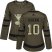 Adidas St. Louis Blues #10 Brayden Schenn Green Salute to Service Womens Stitched NHL Jersey