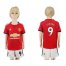 Manchester United #9 Lukaku Home Kid Soccer Club Jersey