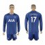 Tottenham Hotspur #17 Sissoko Away Long Sleeves Soccer Club Jersey