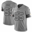 Pittsburgh Steelers #55 Devin Bush Mens Nike Gray Gridiron II Vapor Untouchable Limited NFL Jersey