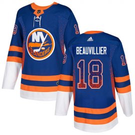 Adidas New York Islanders #18 Anthony Beauvillier Royal Blue Home Authentic Drift Fashion Stitched NHL Jersey