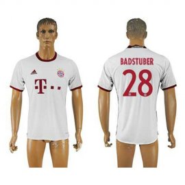 Bayern Munchen #28 Badstuber White Soccer Club Jersey