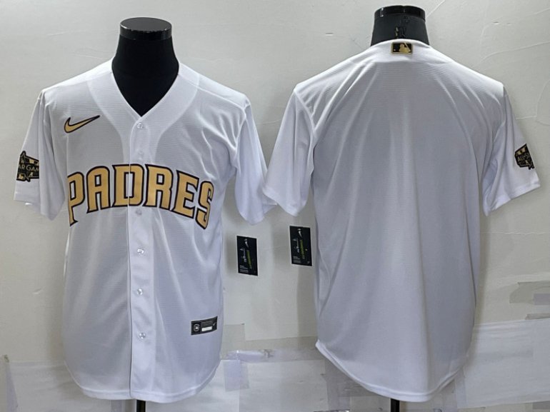 Padres Blank White Nike 2022 MLB All Star Cool Base Jersey Padres Blank White Nike 2022 MLB All Star Cool Base Jersey