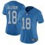 Nike Detroit Lions #18 Geronimo Allison Blue Throwback Womens Stitched NFL Vapor Untouchable Limited Jersey