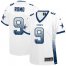 Nike Dallas Cowboys #9 Tony Romo White Womens Stitched NFL Elite Drift Fashion Jersey