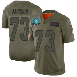 Nike Miami Dolphins #73 Austin Jackson Camo Mens Stitched NFL Limited 2019 Salute To Service Jersey