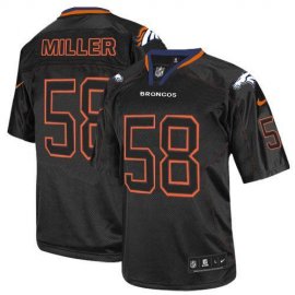 Nike Denver Broncos #58 Von Miller Lights Out Black Youth Stitched NFL Elite Jersey