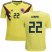 Colombia #22 Lerma Home Kid Soccer Country Jersey